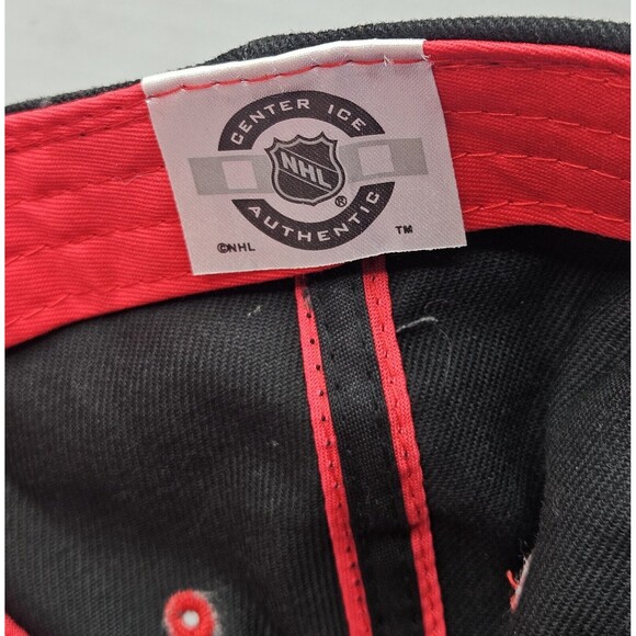 Vintage New Jersey Devils CCM Hockey Hat Cap Strapback NHL Black Men Adult Black - Picture 8 of 10